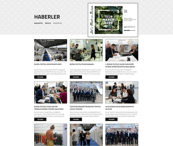 Bursa Textile Show Project Gallery